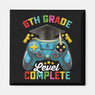 Abschluss 6. Klasse Abitur Gaming Gamer Magnet