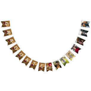 Abschluss 7 FotoCollage 2025 Disco Party Wimpelkette