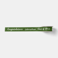 Abschluss Absolventenname Grün und Weiß Schrift