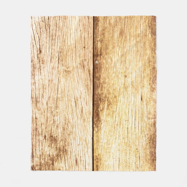 Abschluss alter Holztextur Fleecedecke (Vorderseite)