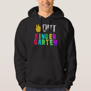 Abschluss Art Peace Sign Gib Kindergarten D Hoodie