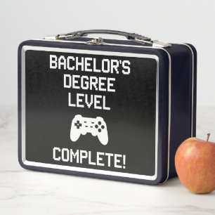 Abschluss auf Bachelor-Niveau Vollständiger Gaming Metall Brotdose