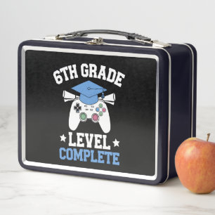 Abschluss auf Niveau der 6. Klasse - Gamer Gaming- Metall Brotdose