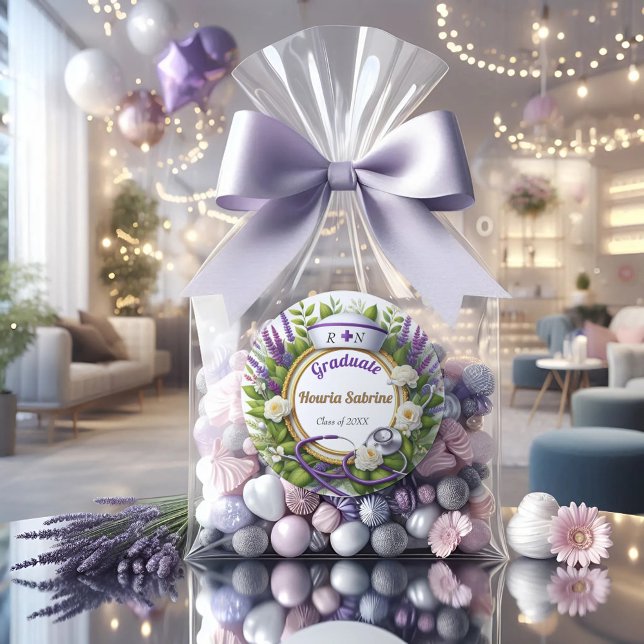 Abschluss-Aufkleber für Lavendel und Chamomile Runder Aufkleber (Von Creator hochgeladen)