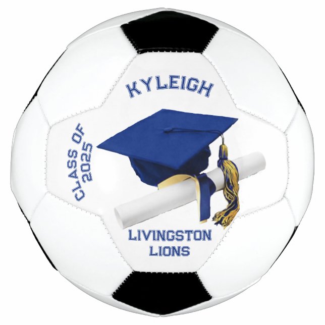 Abschluss Autograph Soccer Ball - Royal Blue (Vorderseite)