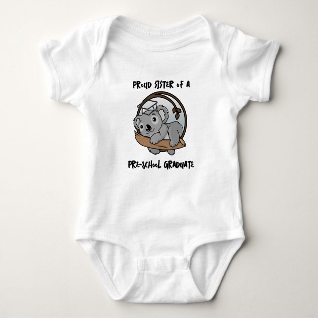 Abschluss Baby Koala Ministerin für Vorschulabschl Baby Strampler (Vorderseite)