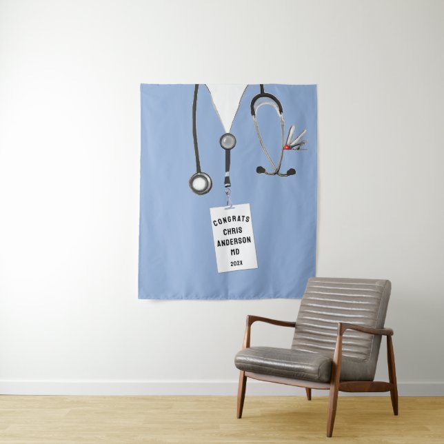 Abschluss-Banner für Ärzte in der Medizinschule Wandteppich (Beispiel)
