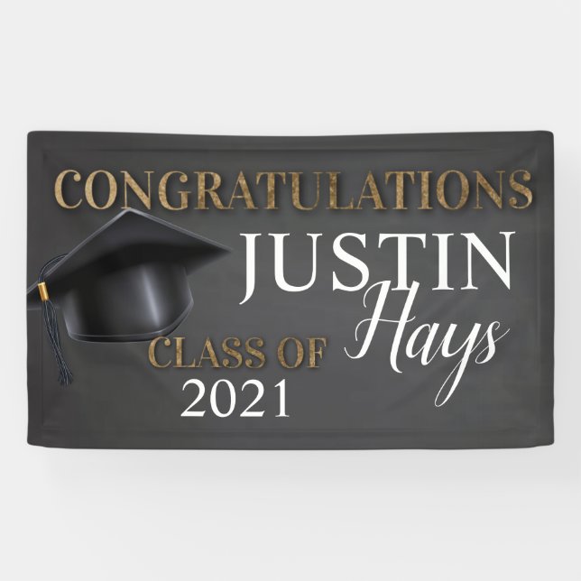 Abschluss-Banner, Graduiertenparty, Graduiertenstu Banner (Horizontal)