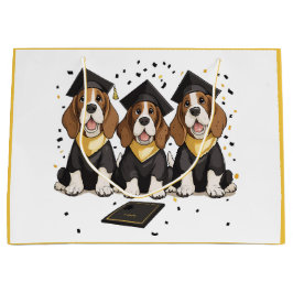 Abschluss Basset Hound Hunde Große Geschenktüte