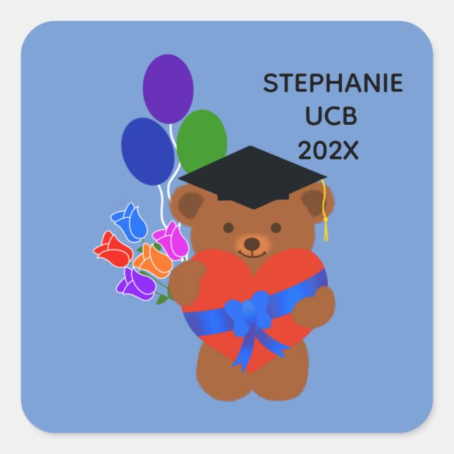 Abschluss Bear #3-2 Stickers (Vorderseite)