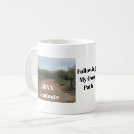 Abschluss befolgen den eigenen Weg Wüstenweg Gradu Kaffeetasse