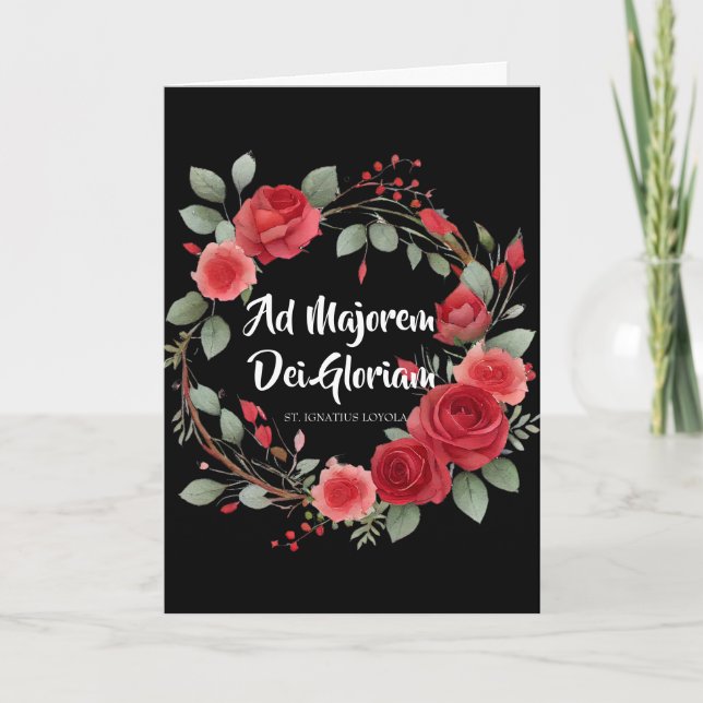 Abschluss Beginnend St. Ignatius Religius Karte (Vorderseite)