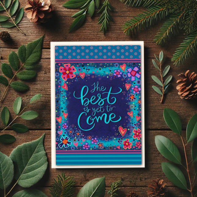 Abschluss Best is yet Come Modern Colorful Karte (Von Creator hochgeladen)