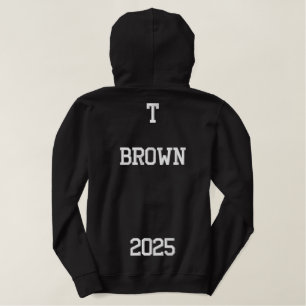 Abschluss bestickt bestickter hoodie