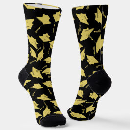 Abschluss Black and Gold Caps in der Luft Socken