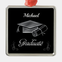 Abschluss Black & Silver, Cap & Diploma