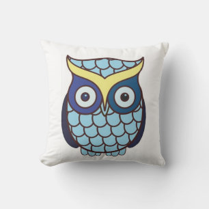 Abschluss Blue Owl Gift Square Kissen