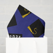 Abschluss Blue Tissue Paper