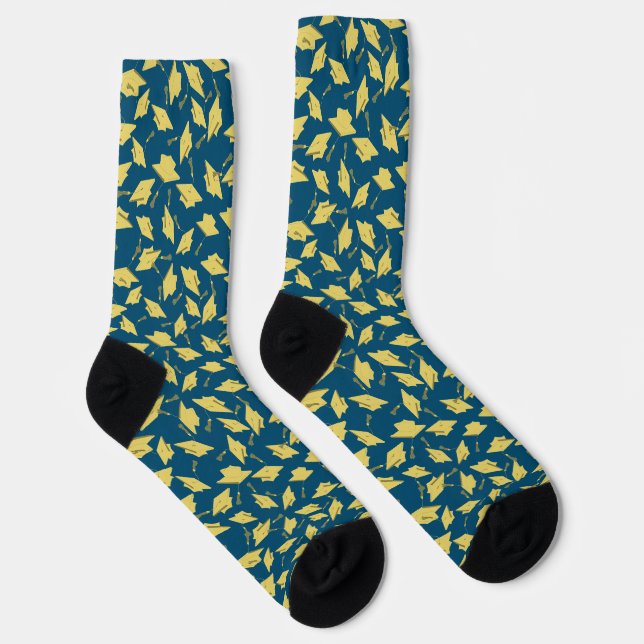 Abschluss Blue und Gold Caps in der Luft Socken (Rechts)