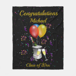 Abschluss Bubbly Celebration Fleecedecke