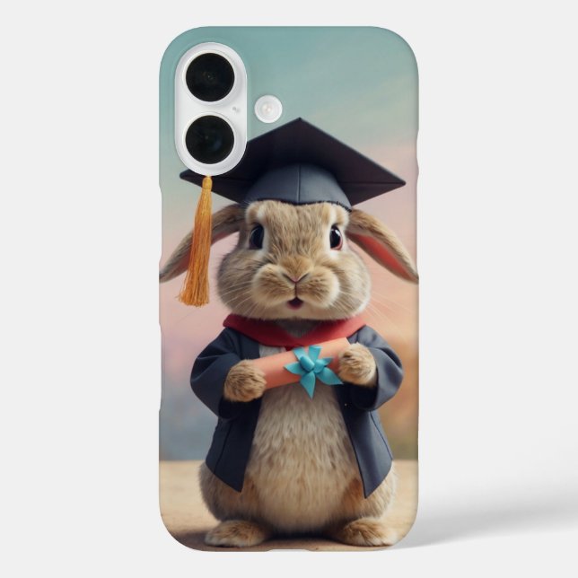 Abschluss Bunny iPhone 16 Hülle (Rückseite)