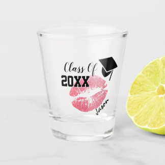 Abschluss-Cap-Shot-Glas, Abschlussjahr 20XX Party Schnapsglas