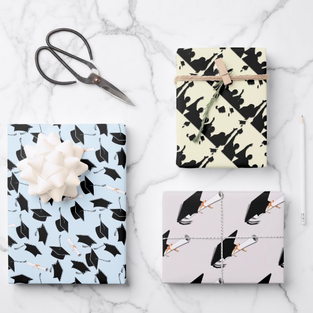 Abschluss-Captoss-Abschlussfeier  Geschenkpapier Set (Vorderseite)