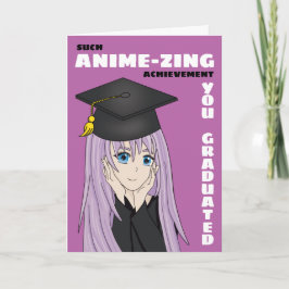 Abschluss Card für Mädchen, Anime & Manga Karte