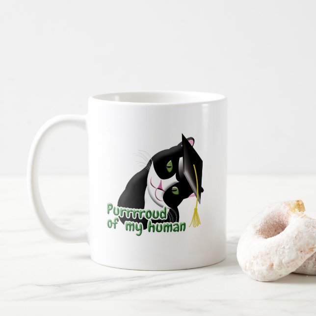 Abschluss Cat Kaffeetasse (Mit Donut)
