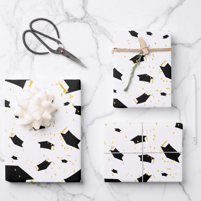 Abschluss Celebration - Geschenkpapier Set (Vorderseite)