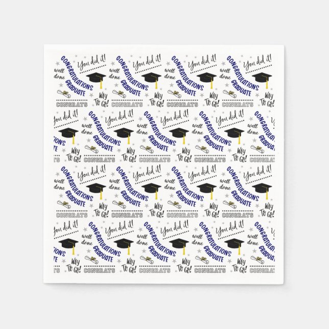 Abschluss Cheer Pattern Serviette (Vorderseite)