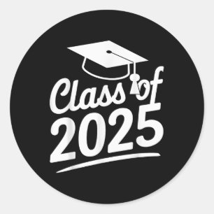 Abschluss Cl von 2025 - Senior 2025 Runder Aufkleber