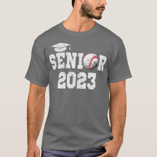 Abschluss Class 2023 Senior Baseball Player Gradu T-Shirt