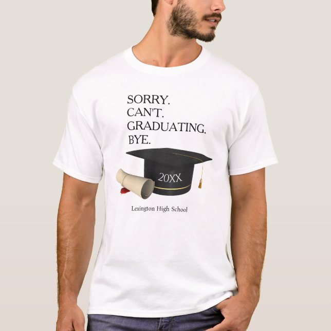 Abschluss Class of 2024 Funny T - Shirt Shirt Gesc (Vorderseite)