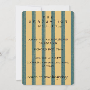 "Abschluss-Club" Einladung Papierblatt