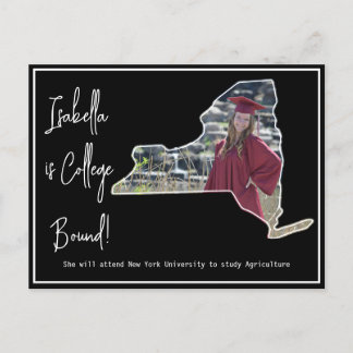 Abschluss College Bound New York Postkarte