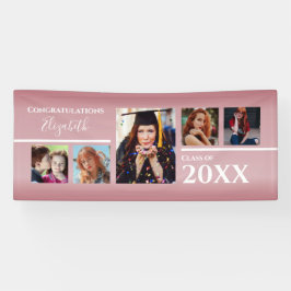 Abschluss Congratulation Foto Pink Banner