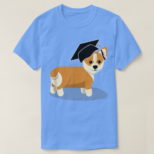 Abschluss Corgi DogGraduate Abschluss T-Shirt (Design vorne)