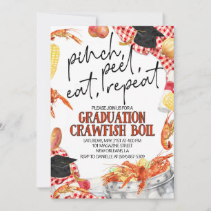Abschluss Crawfish Boil Einladung