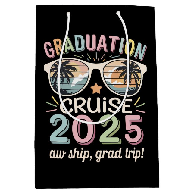 Abschluss Cruise 2025 Graduate Cruising Squad Mittlere Geschenktüte (Vorderseite)