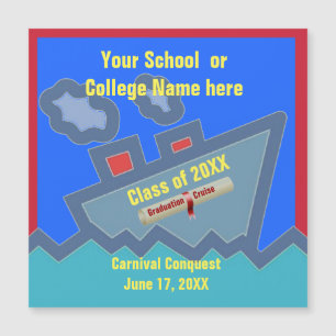 Abschluss Cruise Blue Door Marker Magnetkarte