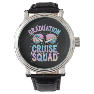 Abschluss Cruise Squad Kreuzfahrt Retro Armbanduhr