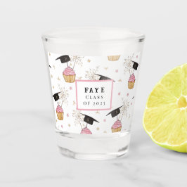 Abschluss Cupcake Personalisiert Shotglas Schnapsglas