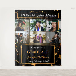 Abschluss Custom Foto Collections Name Class Year Wandteppich