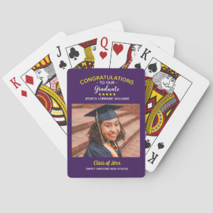 Abschluss Custom Foto Herzlichen Glückwunsch Gradu Spielkarten