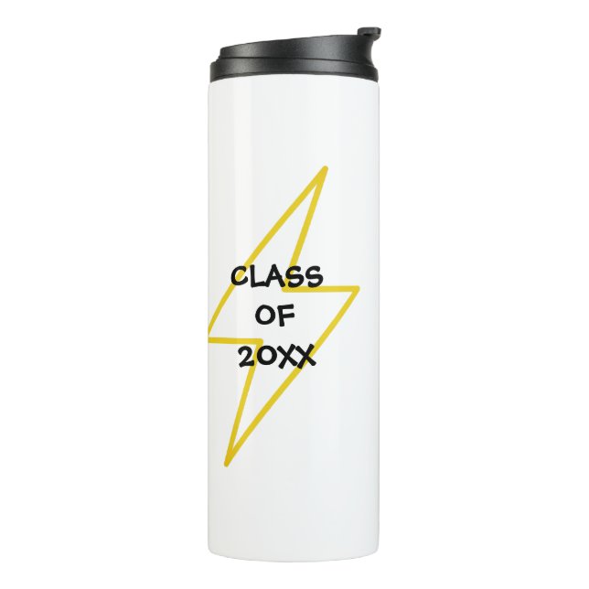 Abschluss Dabbing Männlich Blitz Custom Thermosbecher (Nach links gedreht)