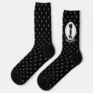 Abschluss Dackel (schwarz & tan) - Niedlicher Hund Socken