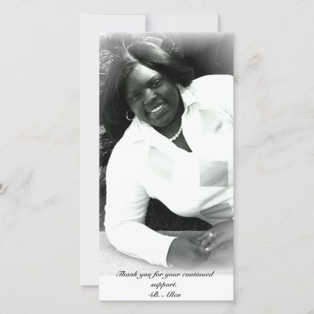 "Abschluss Danke"-Fotokarte Dankeskarte (Vorderseite)