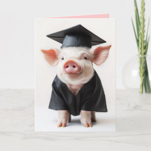 Abschluss Day Piggy Style Einladung
