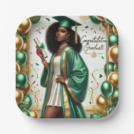 Abschluss Decor - Emerald Pappteller